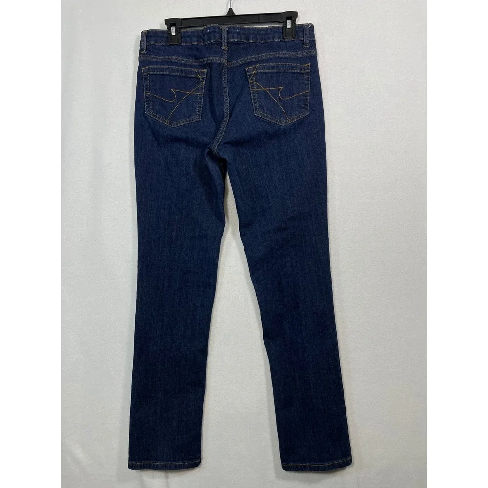 Kenneth Cole Reaction Denim‎ Jeans Womens Size 12 Short Dark Wash